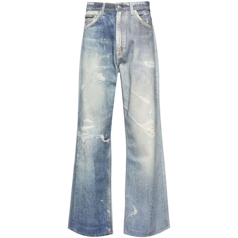 Our Legacy Blue Trousers - Wide-Leg Trousers Men